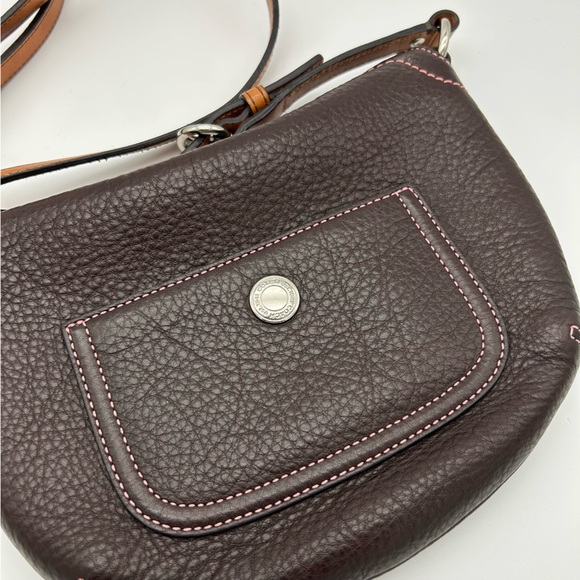 COACH Y2K 2005 Chelsea Pebbled Leather Turnlock Crossbody Purse Style# 8A43 - Picture 3 of 10